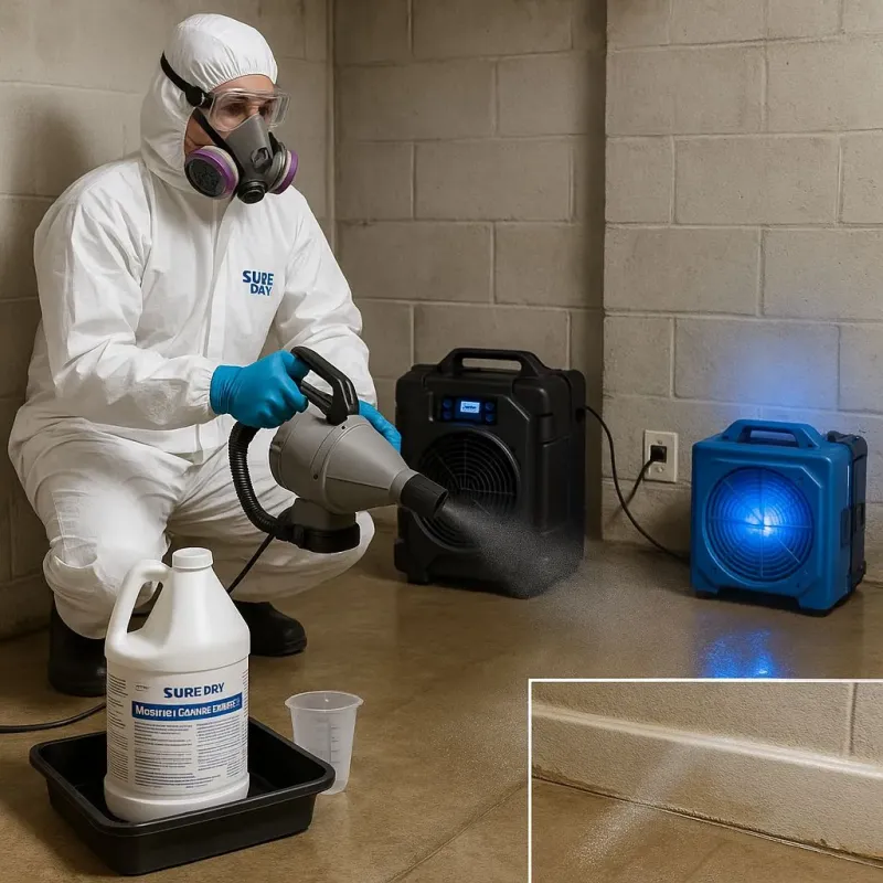 Sanitization and Odor Removal process in Mounds View, MN